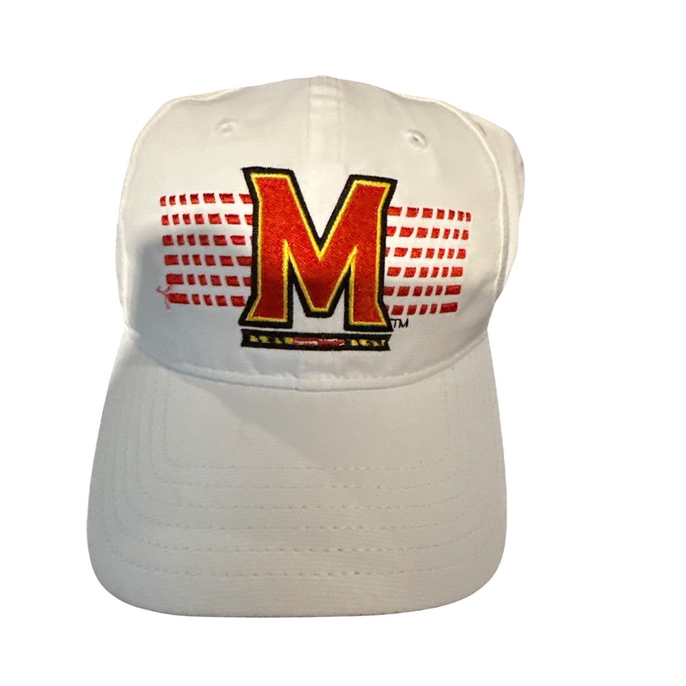 Under Armour Maryland Terrapins Hat White Ripstop Adjustable Cap UH417M000 NEW